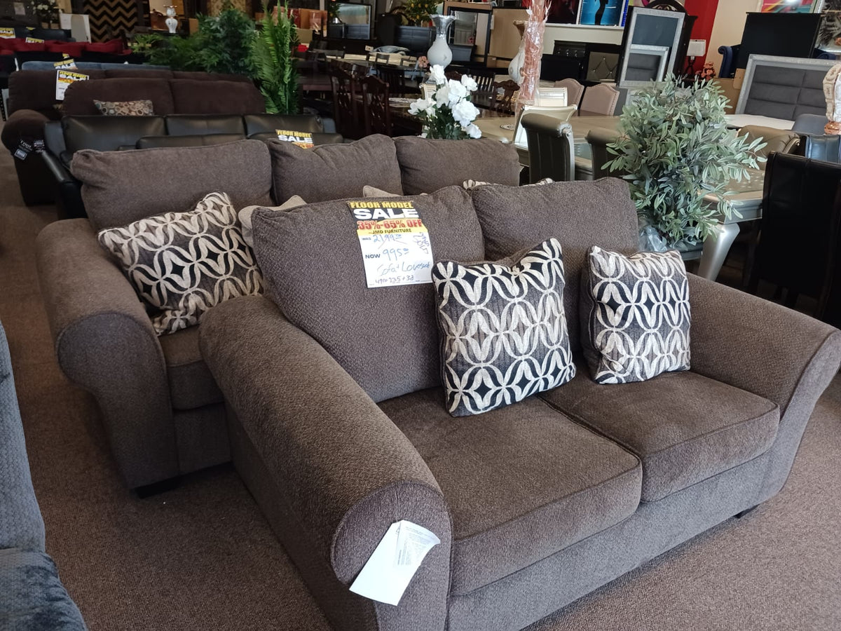 Grey sofa loveseat set JMD Furniture