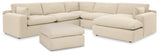 Elyza 5-Piece Sectional with Ottoman