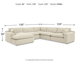 Elyza 5-Piece Sectional with Ottoman