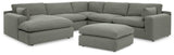 Elyza 5-Piece Sectional with Ottoman