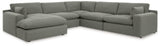 Elyza 5-Piece Sectional with Ottoman