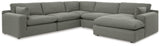 Elyza 5-Piece Sectional with Ottoman