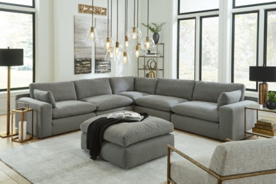 Elyza 5-Piece Sectional with Ottoman