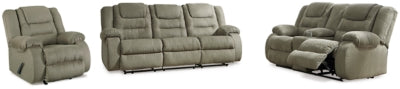 McCade Sofa, Loveseat and Recliner