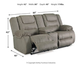 McCade Reclining Loveseat with Console