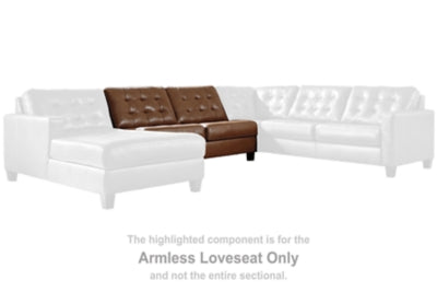 Baskove Armless Loveseat