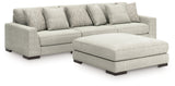 Regent Park 3-Piece Sectional with Ottoman