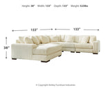 Lindyn 5-Piece Sectional with Ottoman