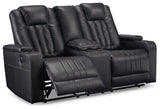 Center Point Reclining Loveseat with Console