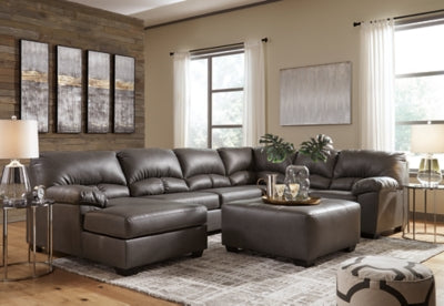 Aberton 3-Piece Sectional with Ottoman