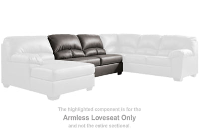 Aberton Armless Loveseat