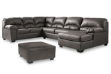 Aberton 3-Piece Sectional with Ottoman