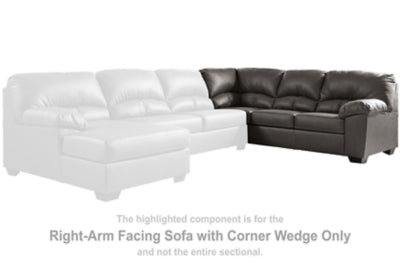 Aberton Right-Arm Facing Sofa with Corner Wedge