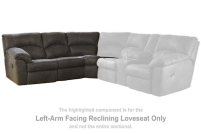 Tambo Left-Arm Facing Reclining Loveseat