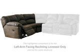 Tambo Left-Arm Facing Reclining Loveseat