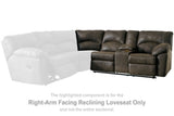 Tambo Right-Arm Facing Reclining Loveseat