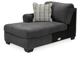 Ambee 3-Piece Sectional with Ottoman