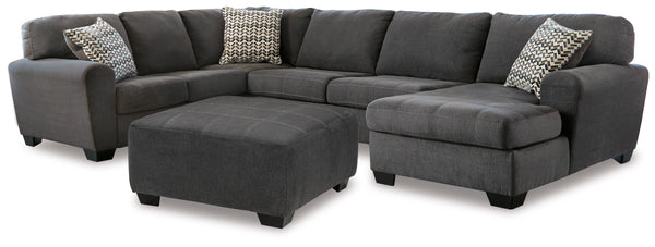 Ambee 3-Piece Sectional with Ottoman