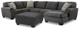 Ambee 3-Piece Sectional with Ottoman