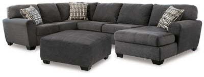 Ambee 3-Piece Sectional with Ottoman