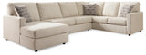 Edenfield 3-Piece Sectional with Ottoman