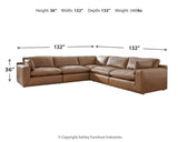 Emilia 5-Piece Sectional with Ottoman