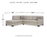 Mahoney 2-Piece Sectional with Ottoman