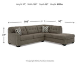 Mahoney 2-Piece Sectional with Ottoman