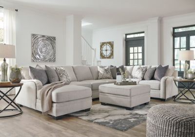 Dellara 5-Piece Sectional with Ottoman