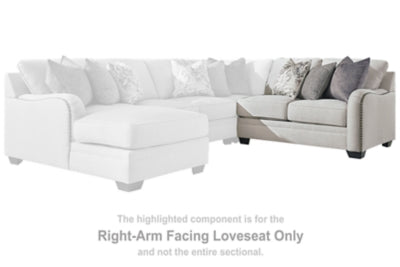 Dellara Right-Arm Facing Loveseat