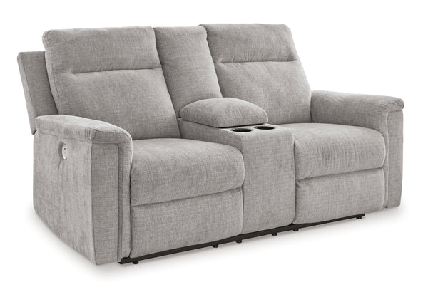 Barnsana Power Reclining Loveseat with Console
