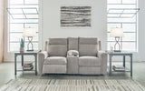 Barnsana Power Reclining Loveseat with Console