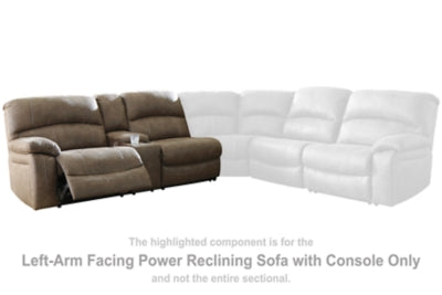 Segburg Left-Arm Facing Power Reclining Sofa with Console