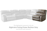 Segburg Right-Arm Facing Power Recliner