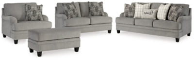 Davinca Sofa, Loveseat, Chair and Ottoman