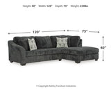 Biddeford 2-Piece Sectional with Ottoman