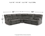 Partymate 2-Piece Sectional with Recliner