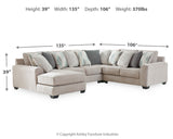 Ardsley 4-Piece Sectional with Chaise