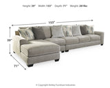 Ardsley 3-Piece Sectional with Ottoman