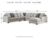 Ardsley 5-Piece Sectional with Chaise