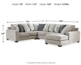 Ardsley 4-Piece Sectional with Chaise
