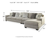 Ardsley 3-Piece Sectional with Ottoman