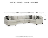 Huntsworth 5-Piece Sectional with Ottoman