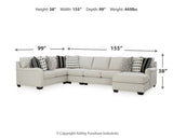 Huntsworth 5-Piece Sectional with Ottoman