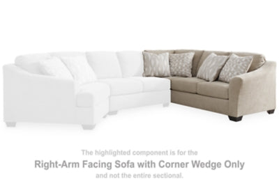 Brogan Bay Right-Arm Facing Sofa with Corner Wedge