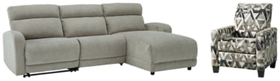 Colleyville 3-Piece Sectional with Recliner