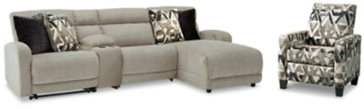 Colleyville 4-Piece Sectional with Recliner