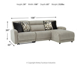 Colleyville 3-Piece Power Reclining Sectional with Chaise