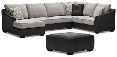 Bilgray 3-Piece Sectional with Ottoman