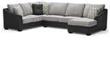 Bilgray 3-Piece Sectional with Ottoman